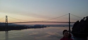  lions gate bridge early morning